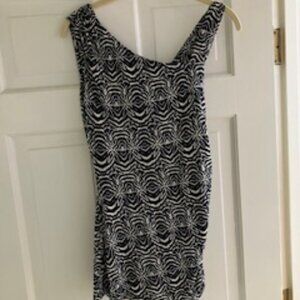 Asymmetrical sleeveless top